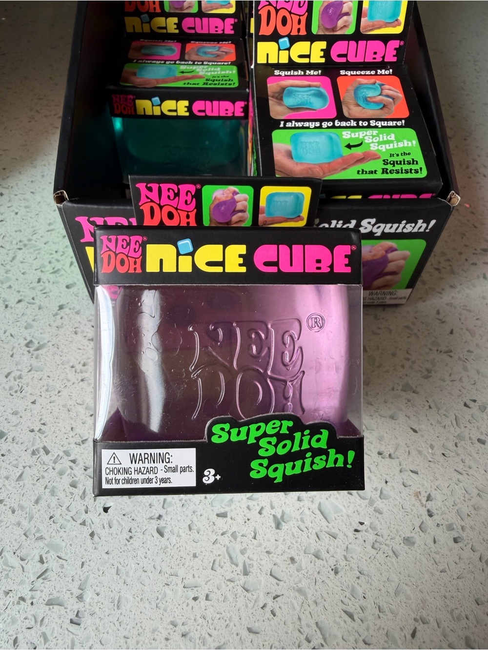 🔥 NeeDoh Nice Cube Super Solid Squish - Purple New Sold Out